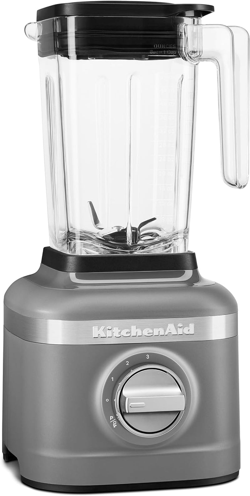 Kitchenaid K150 3 Speed Ice Crushing Blender with 2 Personal Blender Jars - KSB1332Y - Matte Charcoal Grey, Dark Grey, 48 Oz