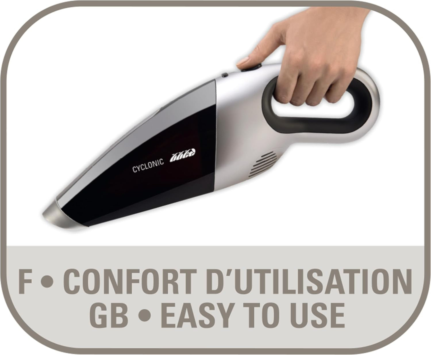 Rowenta Handheld Vacuum Cleaner Cyclonic System & Integrated Filter