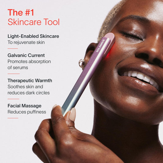 Solawave 4-In-1 Radiant Renewal Facial Wand | Red Light Therapy for Face and Neck| Anti-Aging Wrinkle Reduction