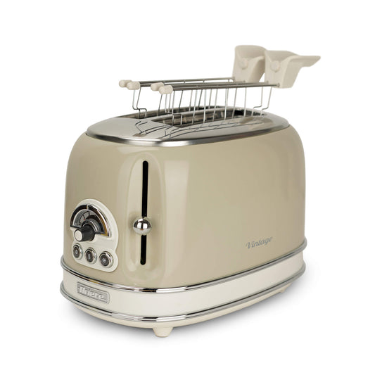 Ariete Vintage Bread Toaster 2 Slice with Timer 6 Bread Shade Settings