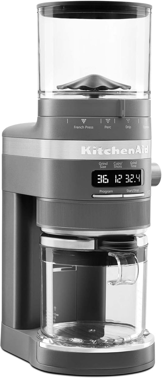 Kitchenaid Burr Coffee Grinder - KCG8433 - Matte Charcoal Grey, 10 Oz