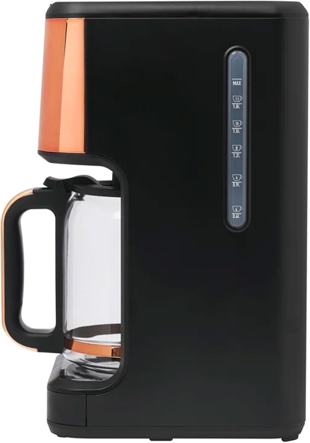 HADEN Generous Brew 14 Cup Coffee Maker with 120 Minute Keep Warm, Delay Brew, Adjustable Strength, Programmable Clock, and anti Drip, Black/Copper