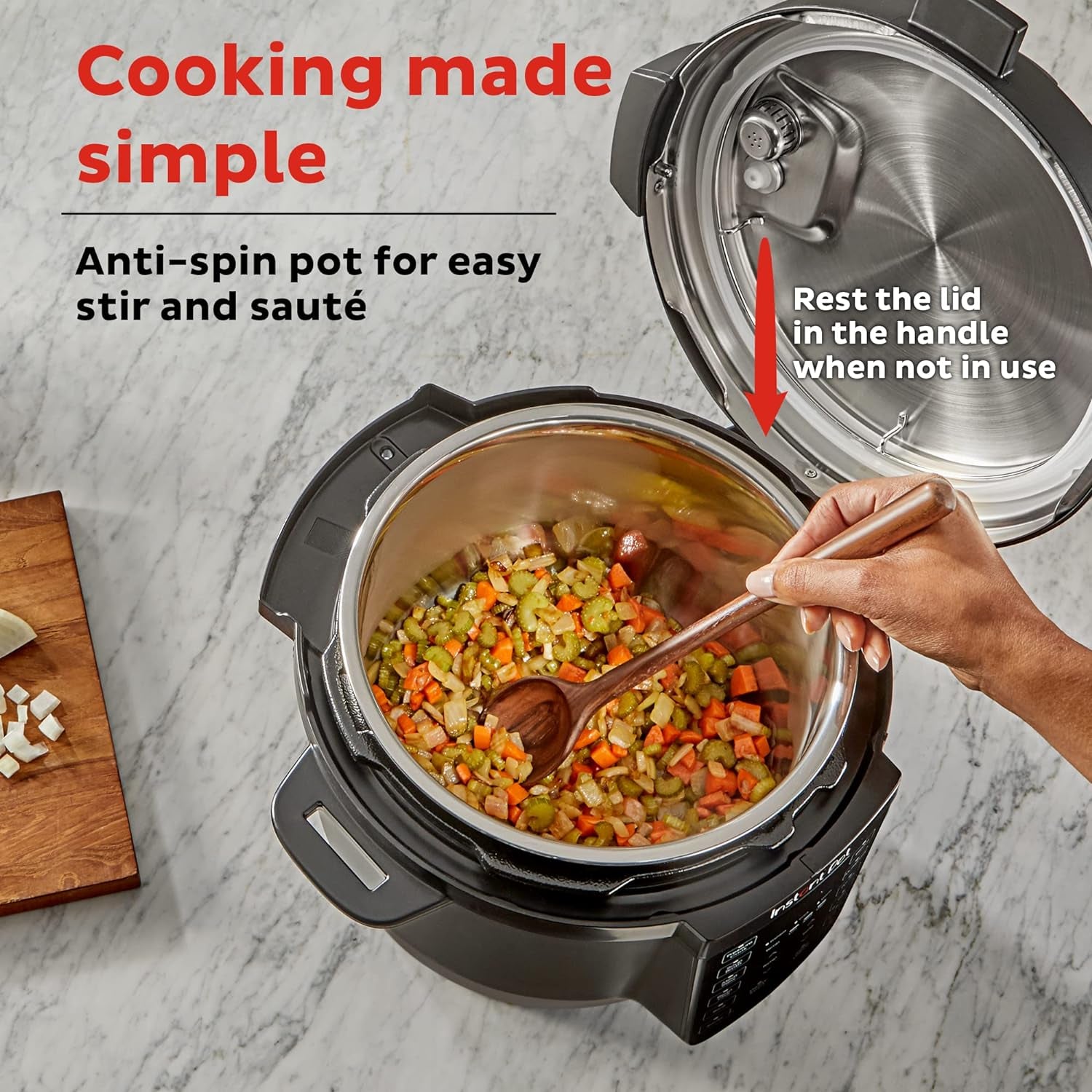 Instant Pot RIO, 7-In-1 Electric Multi-Cooker, Pressure Cooker, Slow Cooker, Rice Cooker, Steamer, Sauté, Yogurt Maker, & Warmer, Includes App with over 800 Recipes, 6 Quart