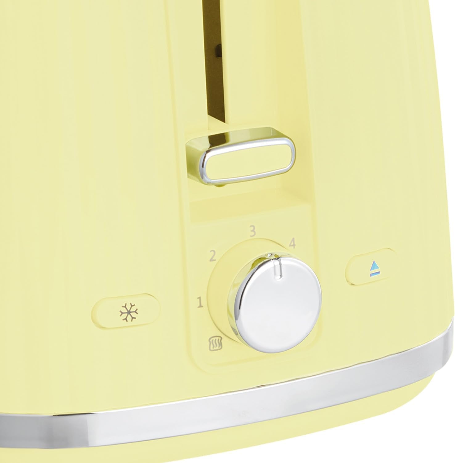 Eden 2 Slice Toaster (6 Browning Settings, High Lift Feature, Frozen, Reheat, Cancel Functions, Removable Crumb Tray, 800W, Lemon) 27373