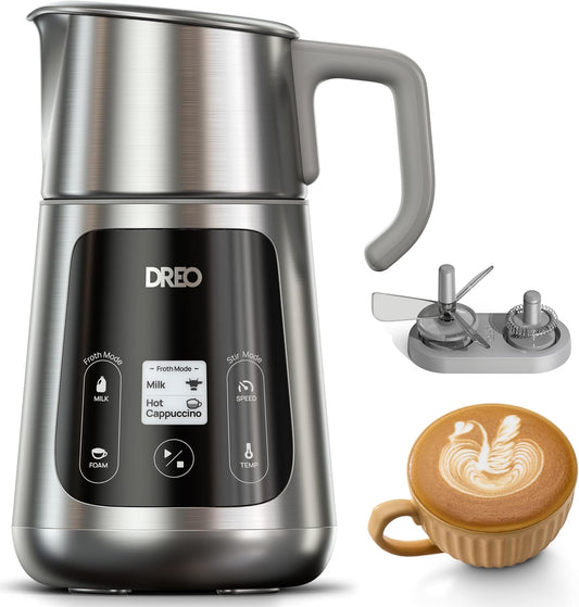 Dreo Baristamaker Milk Frother All-In1 Automatic Milk Warmer