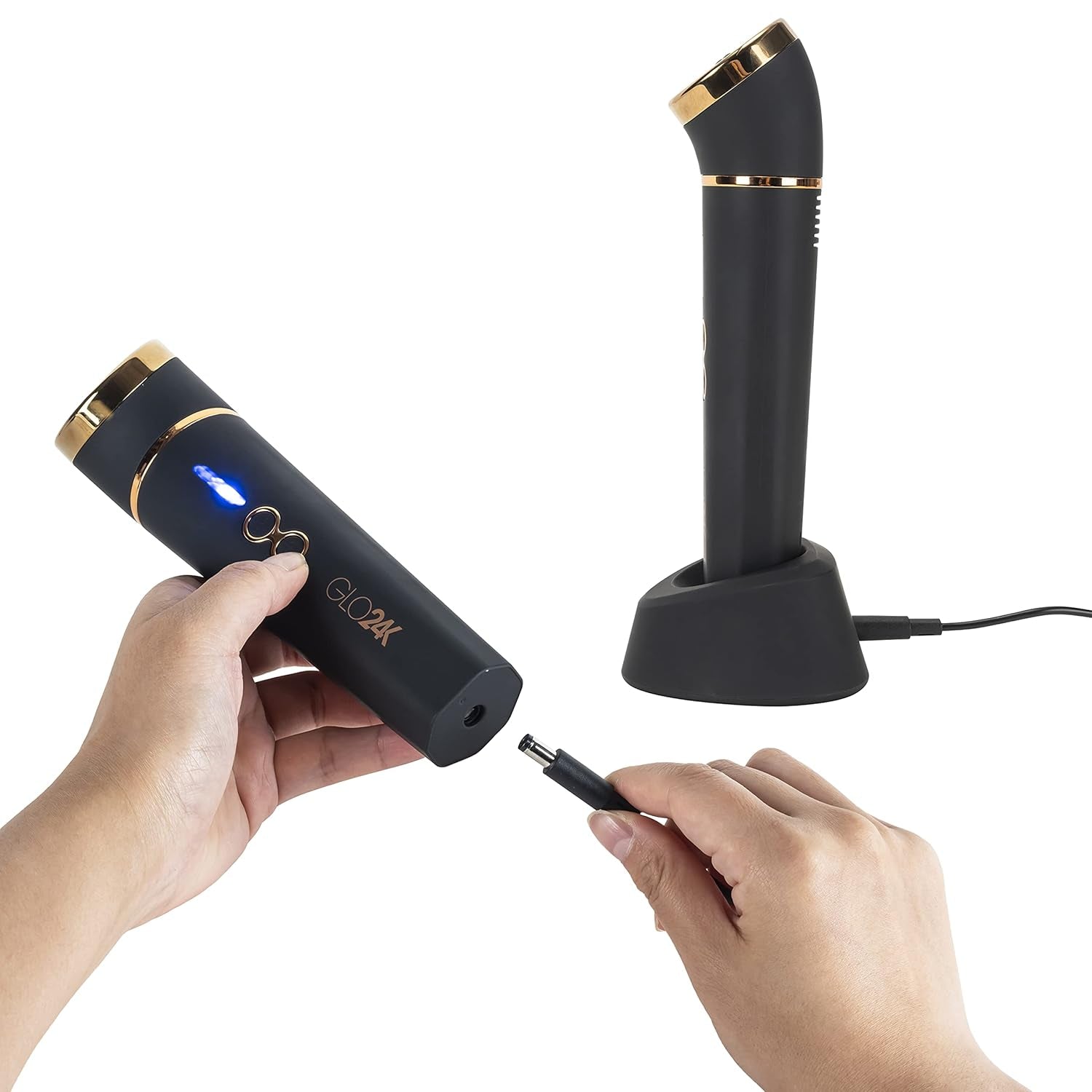 GLO24K Beauty Device for the Face | Based on Triple Action LED Thermal and Vibration Technologies