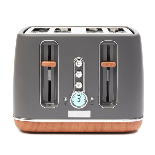 Haden Dorchester Toaster 4 Slice Grey