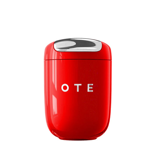 OTE Coffee Mug Double Walled Insulated Stainless Steel Leakproof Lid 220ml Red