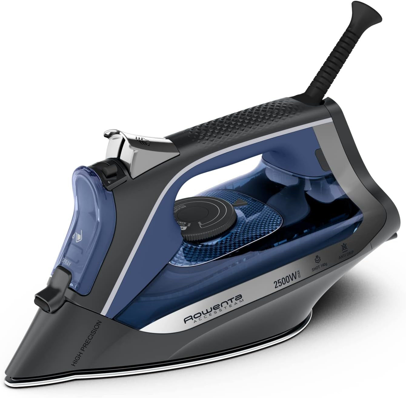 Rowenta Steam Iron Stainless Steel Microsteam Plate With Anti-Limescale System 2500W