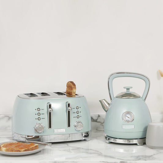 Haden Bristol Bundle Set of Kettle & 4 Slice Toaster Sega