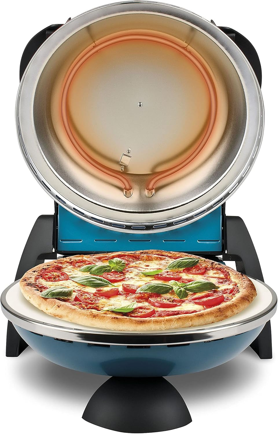 G3 Ferrari Pizza Oven With Adjustable Thermostat 400°C Double Heating Resistance 1200W Blu