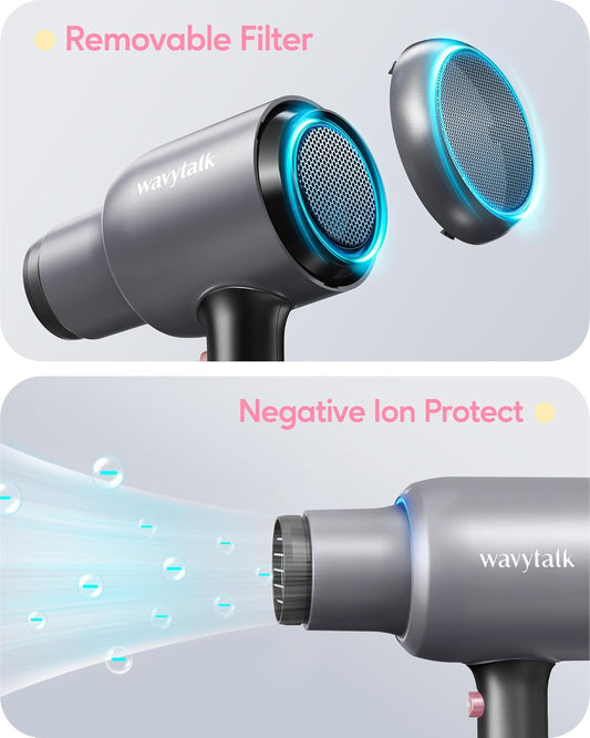 Wavytalk Professional Hair Dryer with Ceramic Technology & Constant Temperature