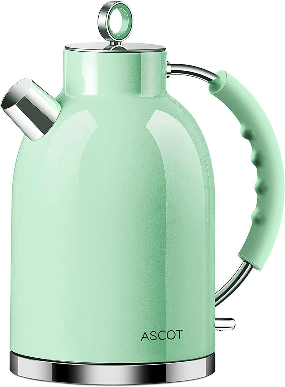 ASCOT Retro Electric Kettle Stainless Steel 1.5L Auto Shut-Off 1500W 