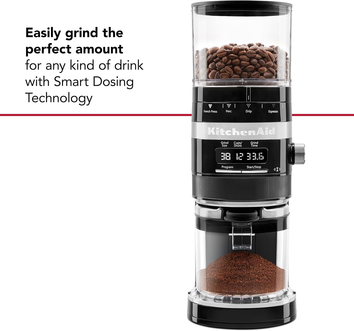 Kitchenaid Burr Coffee Grinder - KCG8433 - Onyx Black, 10 Oz