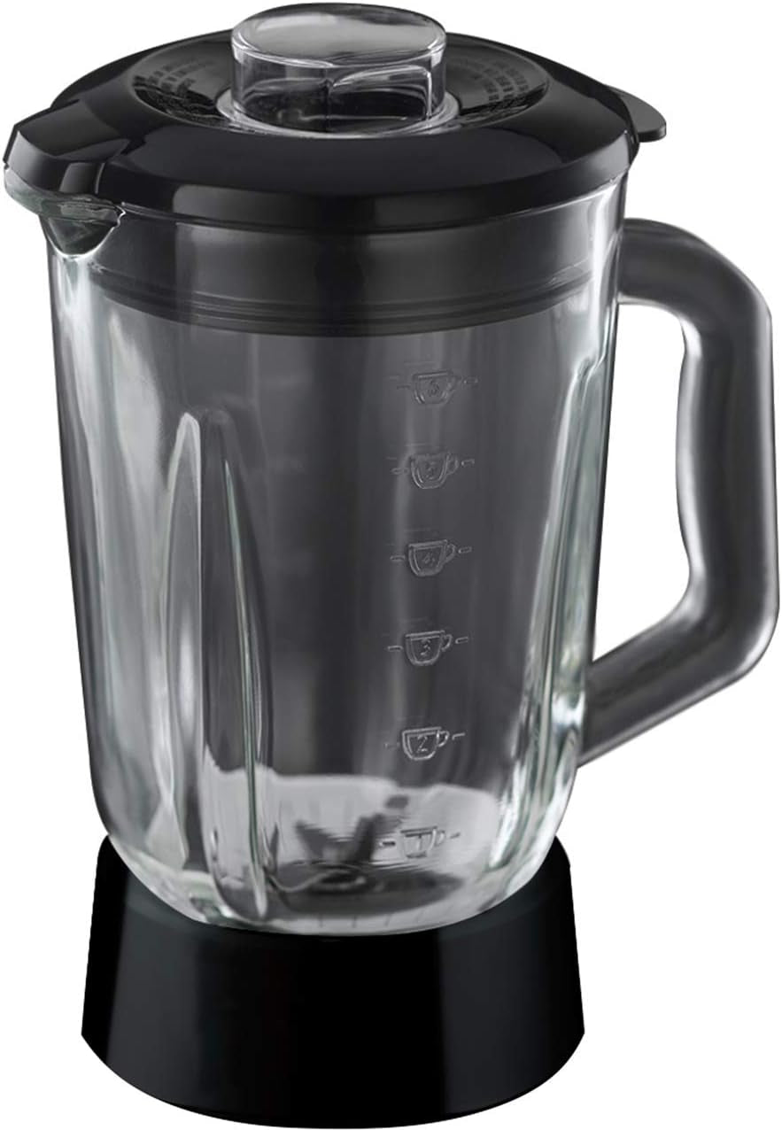 Desire Jug Blender, 1.5L Glass Jug, Make Healthy Soup/ Smoothie/Milkshake, 2 Speed Settings & Pulse, Removable Stainless Steel Blades for Easy Cleaning, Removable Filler Cap, 650W, 24722