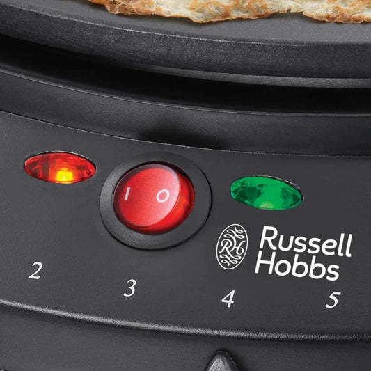 Russell Hobbs Electric Crepe & Pancake Maker 30Cm Non-Stick Hotplate Power on & Temp Indicator Light