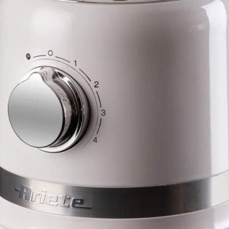 Ariete 585 Frullatore Moderna, 1000W, Capacità 1,5 L, 4 Velocità + Funzione Pulse, Tazza in Vetro Graduata, 4 Lame in Acciaio Inox, Bianco