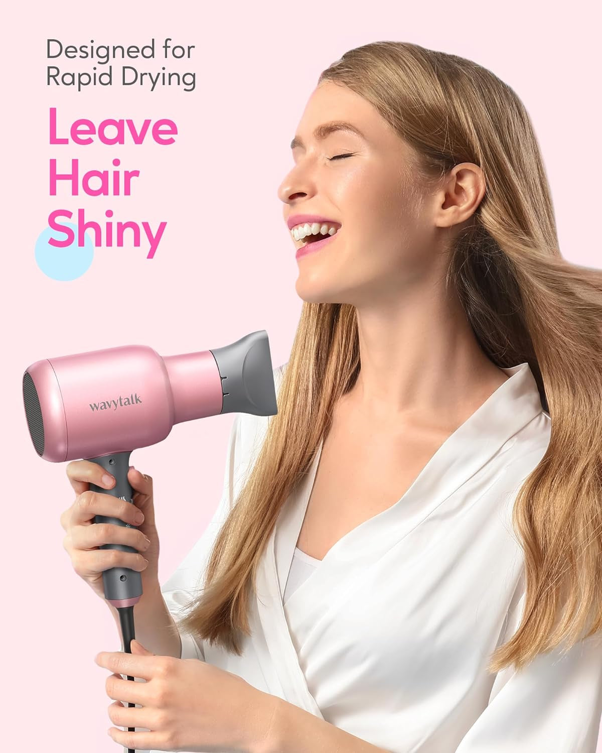 Wavytalk Professional Hair Dryer with Ceramic Technology & Constant Temperature