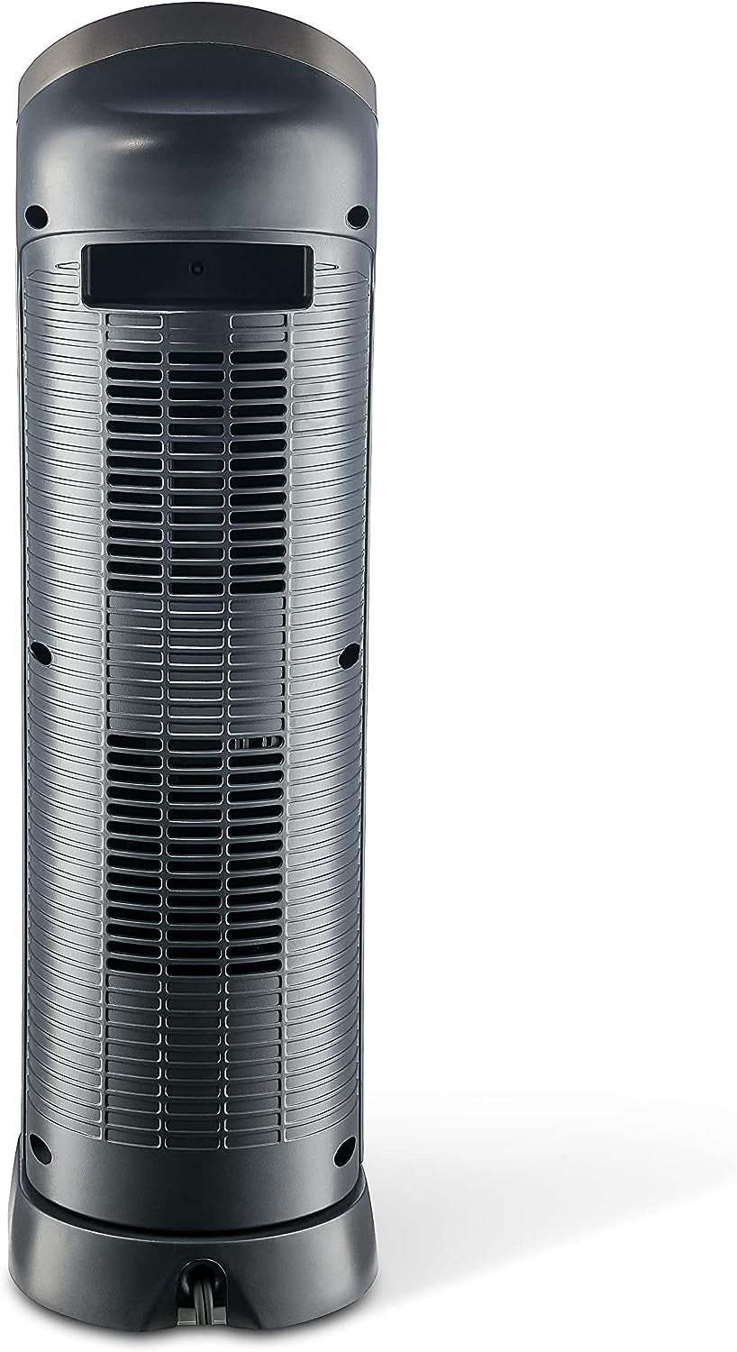 Lasko Oscillating Digital Ceramic Tower Heater for Home with Adjustable Thermostat, Timer and Remote Control, 23 Inches, 1500W, Silver, 755320, 8.5″L X 7.25″W X 23″H, Silver