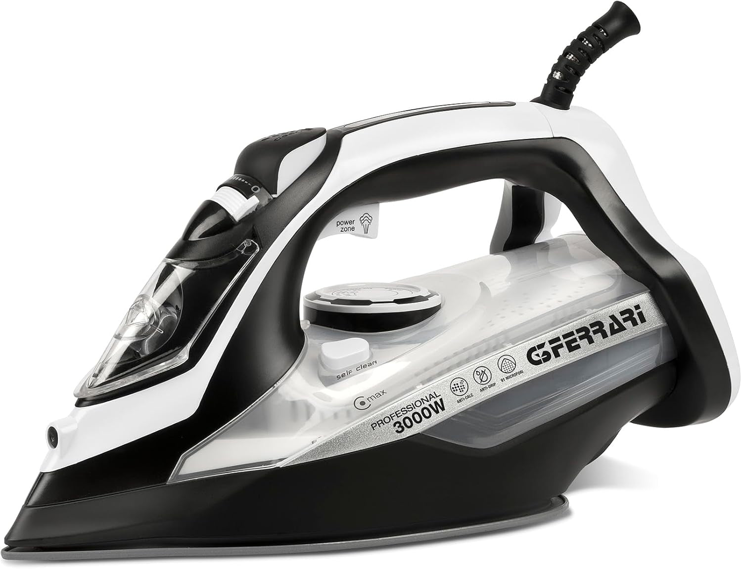 G3 Ferrari Steam Iron Stainless Steel Plate Self-Clean Anti-Drip and Anti-Limescale Functions 3000W