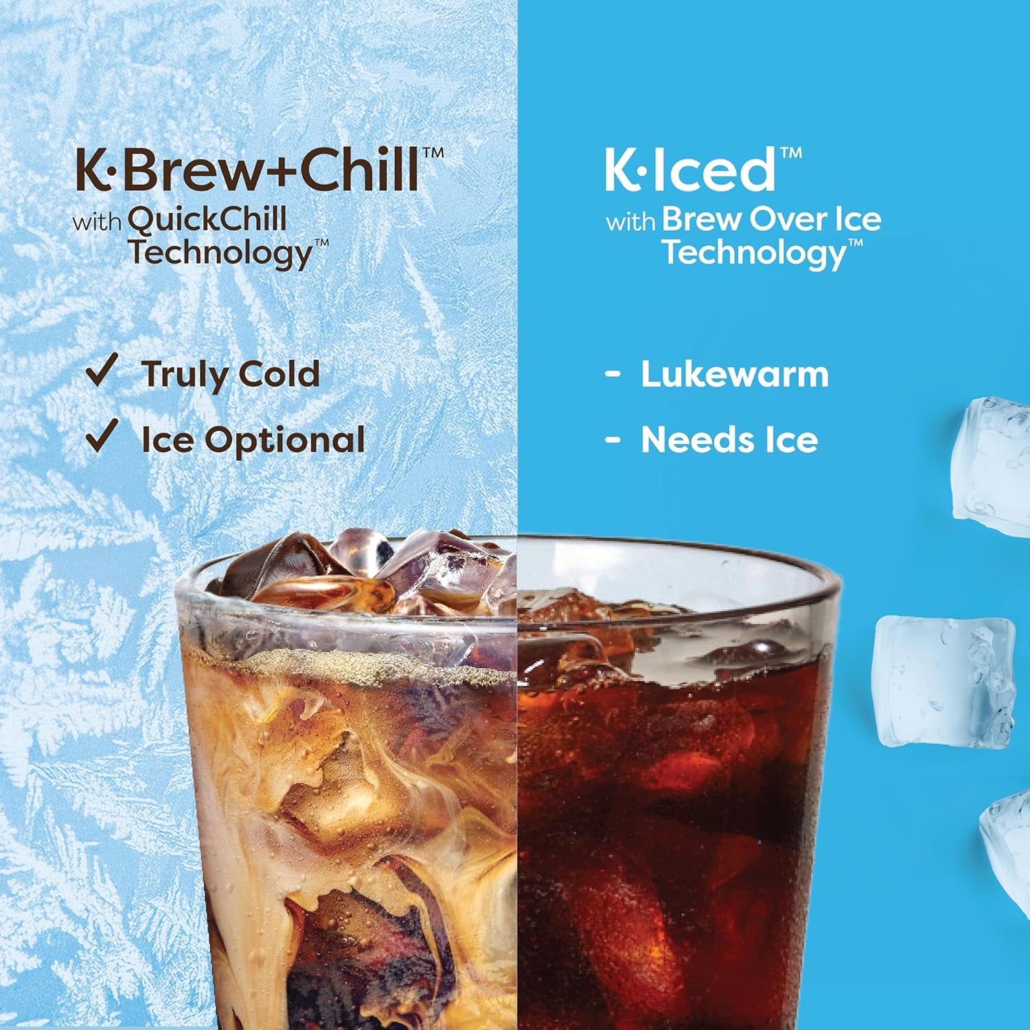 Keurig K-Brew+Chill Iced or Hot Single-Serve K-Cup Coffee Maker with Multistream and Quickchill Technology, 70Oz. Removable Reservoir