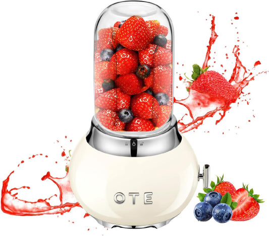 OTE Blender Smoothie Maker with 400Ml  Boron Glass Container Beige