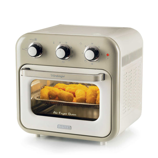 Ariete Vintage Electric Oven & Air Fryer 16L With Transparent basket With internal light