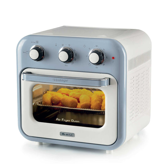 Ariete Vintage Electric Oven & Air Fryer 16L With Transparent basket With internal light.