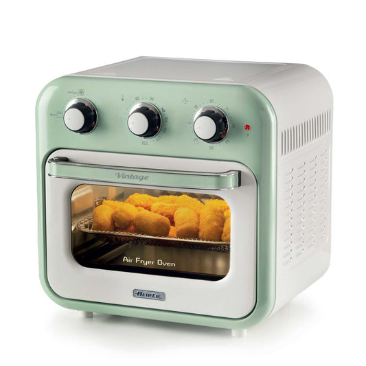 Ariete Vintage Electric Oven & Air Fryer 16L With Transparent basket With internal light