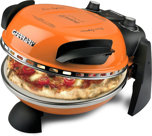 G3 Ferrari Pizza Oven With Adjustable Thermostat 400°C Double Heating Resistance 1200W (Limited Color Orange )