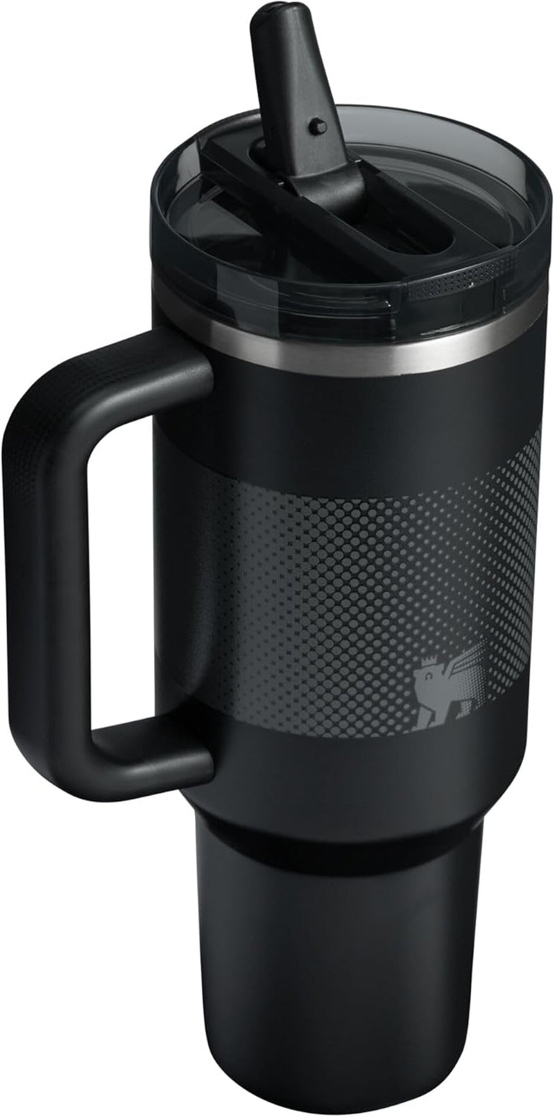 Stanley Quencher Protour Flip Straw Tumbler with Leakproof Lid 40 Oz | Built-In Straw & Handle | Cupholder Compatible for Travel | Insulated Stainless Steel Cup | Bpa-Free | Black Fade