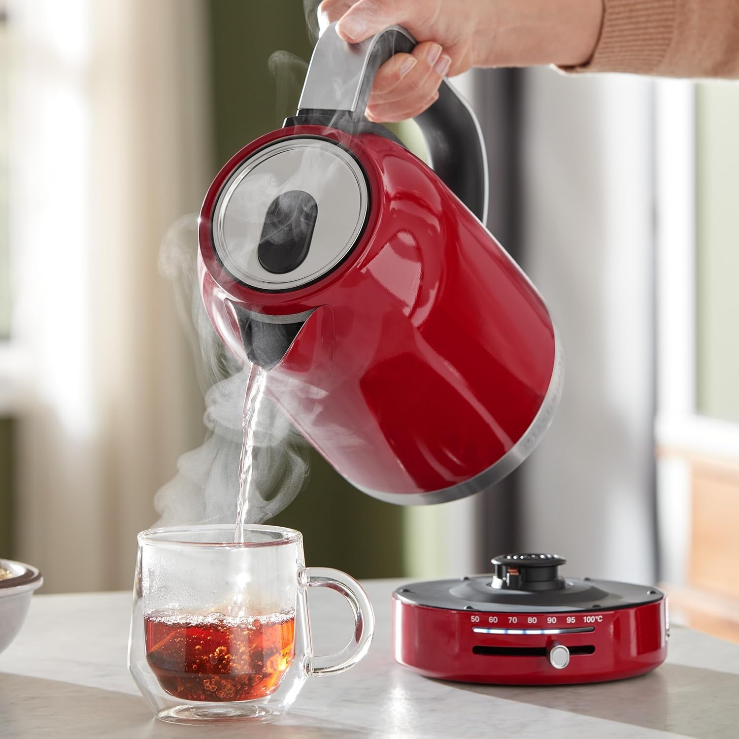 Kitchenaid 1.7L Electric Kettle W/Temp Control KEK1701, Empire Red