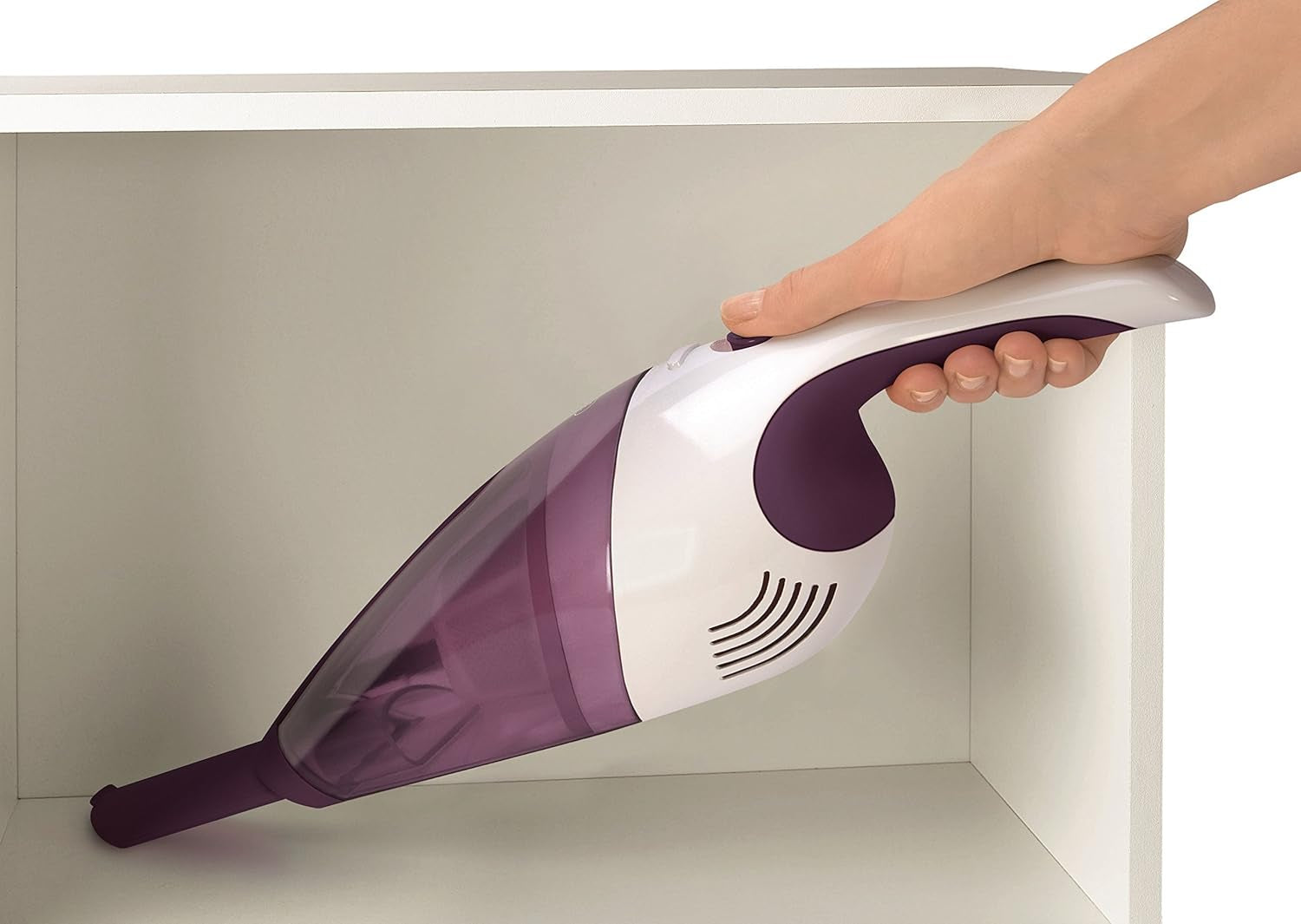 Rowenta Handheld Vacuum Cleaner 375ml Capacity 10min Battery Life Purple