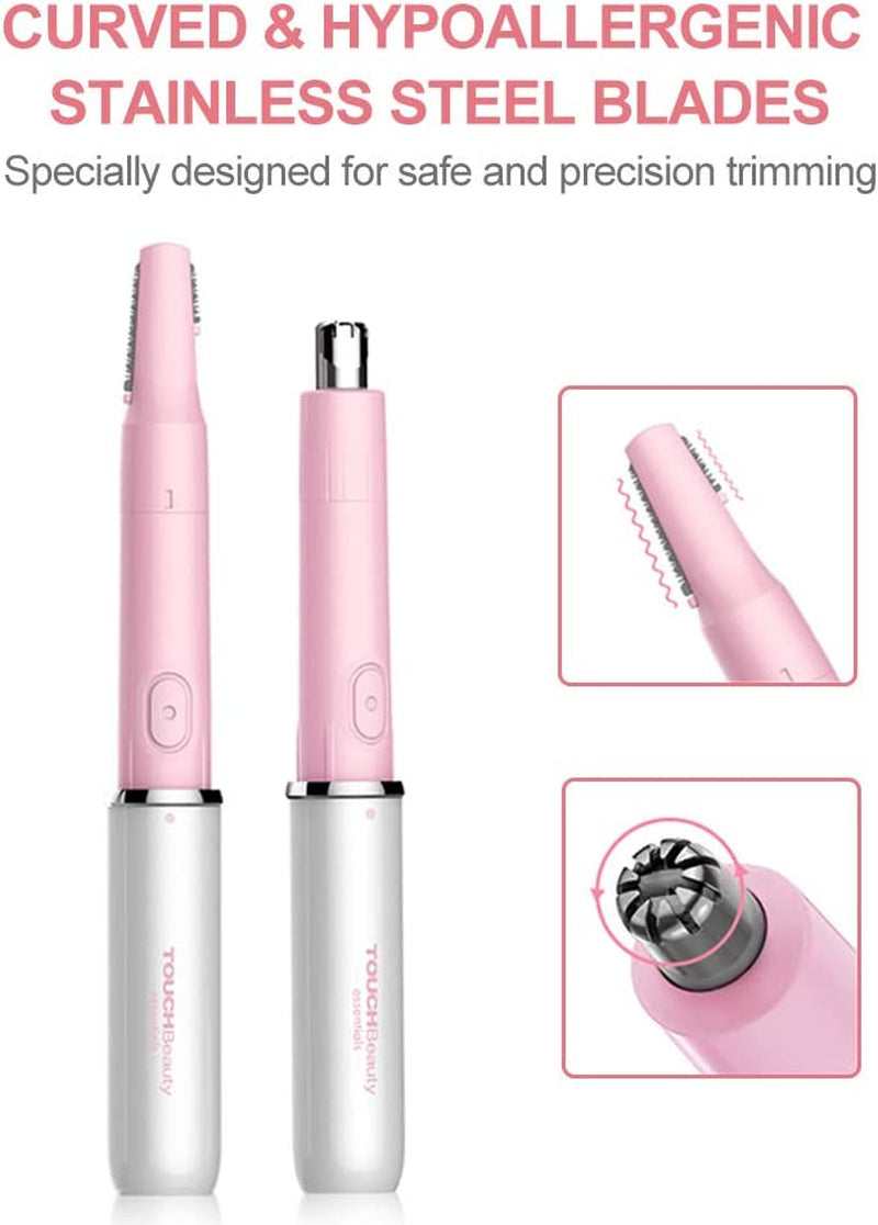 TOUCHBeauty Hair Trimmer for Face Eyebrow Nose Ear Body Hair Trimming All in ONE