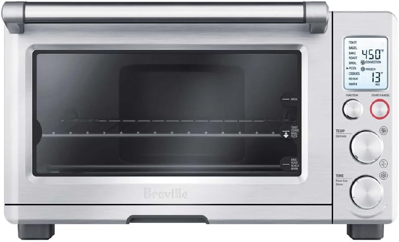 Breville the Smart Oven®, Convection Toaster Oven, Small Electric Countertop Oven, BOV800XL, Brushed Stainless Steel