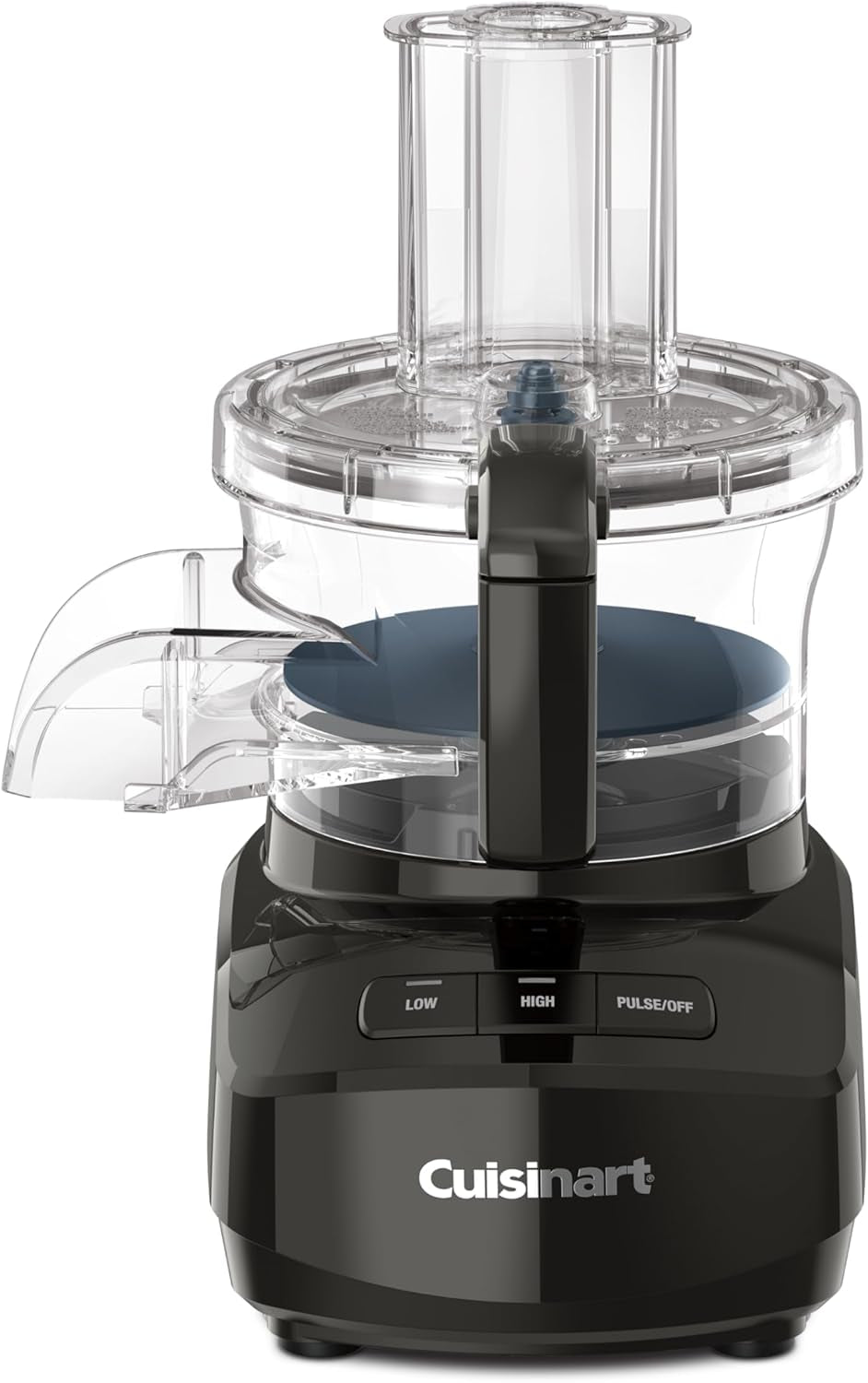 Cuisinart 9-Cup Continuous Feed Food Processor with Fine and Medium Reversible Shredding and Slicing Disc, Universal Blade, Continuous-Feed Attachment, and In-Bowl Storage (Black)