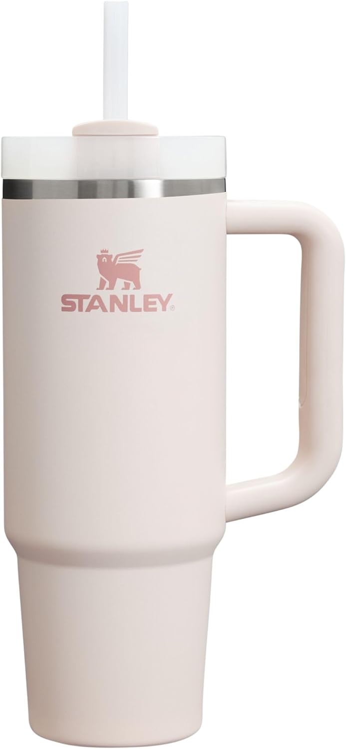 Stanley Quencher H2.0 Tumbler with Handle & Straw 30 Oz | Twist on 3-Way Lid | Cupholder Compatible for Travel | Insulated Stainless Steel Cup | Bpa-Free | Black 2.0