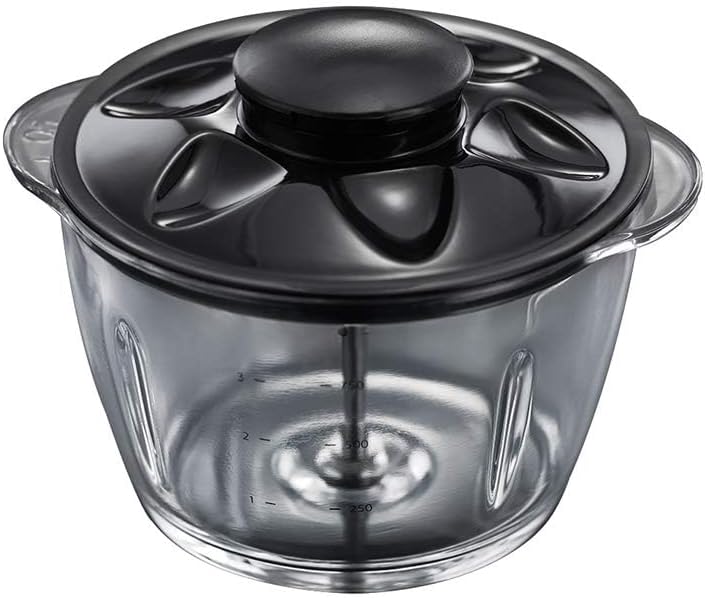 Russell Hobbs Electric Chopper 1L Glass Bowl with 500Ml Food Capacity One Touch Operation 200W