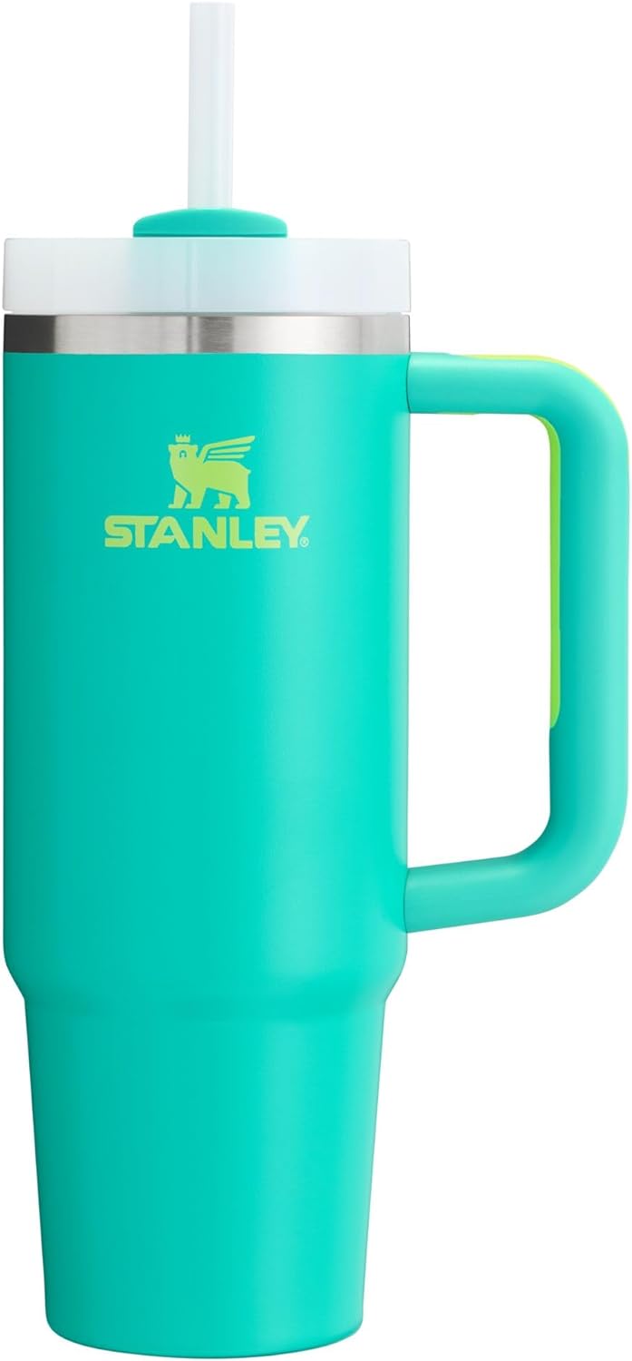 Stanley Quencher H2.0 Tumbler with Handle & Straw 30 Oz | Twist on 3-Way Lid | Cupholder Compatible for Travel | Insulated Stainless Steel Cup | Bpa-Free | Black 2.0