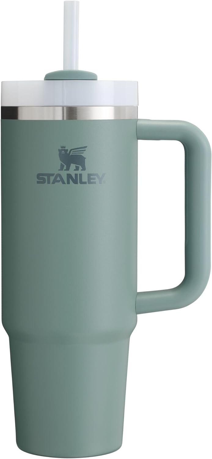 Stanley Quencher H2.0 Tumbler with Handle & Straw 30 Oz | Twist on 3-Way Lid | Cupholder Compatible for Travel | Insulated Stainless Steel Cup | Bpa-Free | Black 2.0