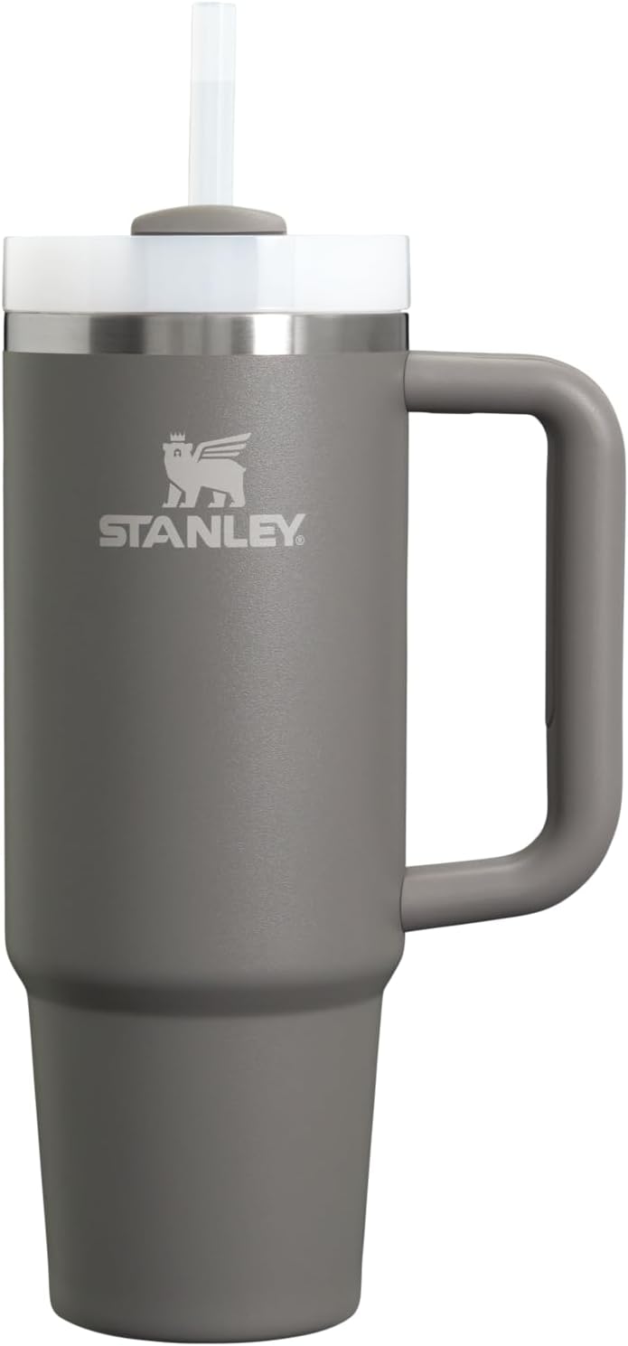 Stanley Quencher H2.0 Tumbler with Handle & Straw 30 Oz | Twist on 3-Way Lid | Cupholder Compatible for Travel | Insulated Stainless Steel Cup | Bpa-Free | Black 2.0