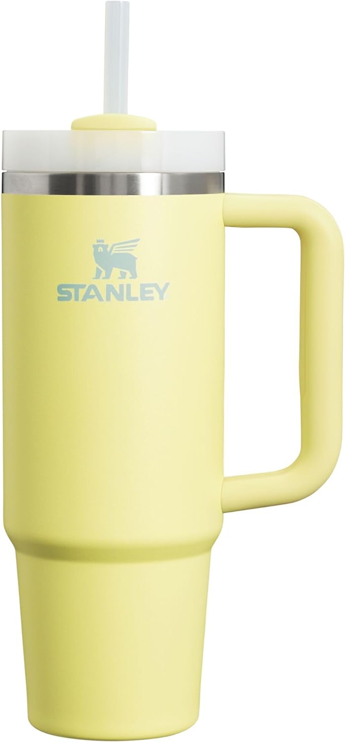 Stanley Quencher H2.0 Tumbler with Handle & Straw 30 Oz | Twist on 3-Way Lid | Cupholder Compatible for Travel | Insulated Stainless Steel Cup | Bpa-Free | Black 2.0