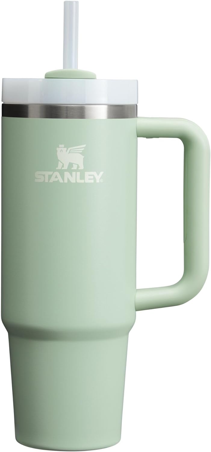 Stanley Quencher H2.0 Tumbler with Handle & Straw 30 Oz | Twist on 3-Way Lid | Cupholder Compatible for Travel | Insulated Stainless Steel Cup | Bpa-Free | Black 2.0