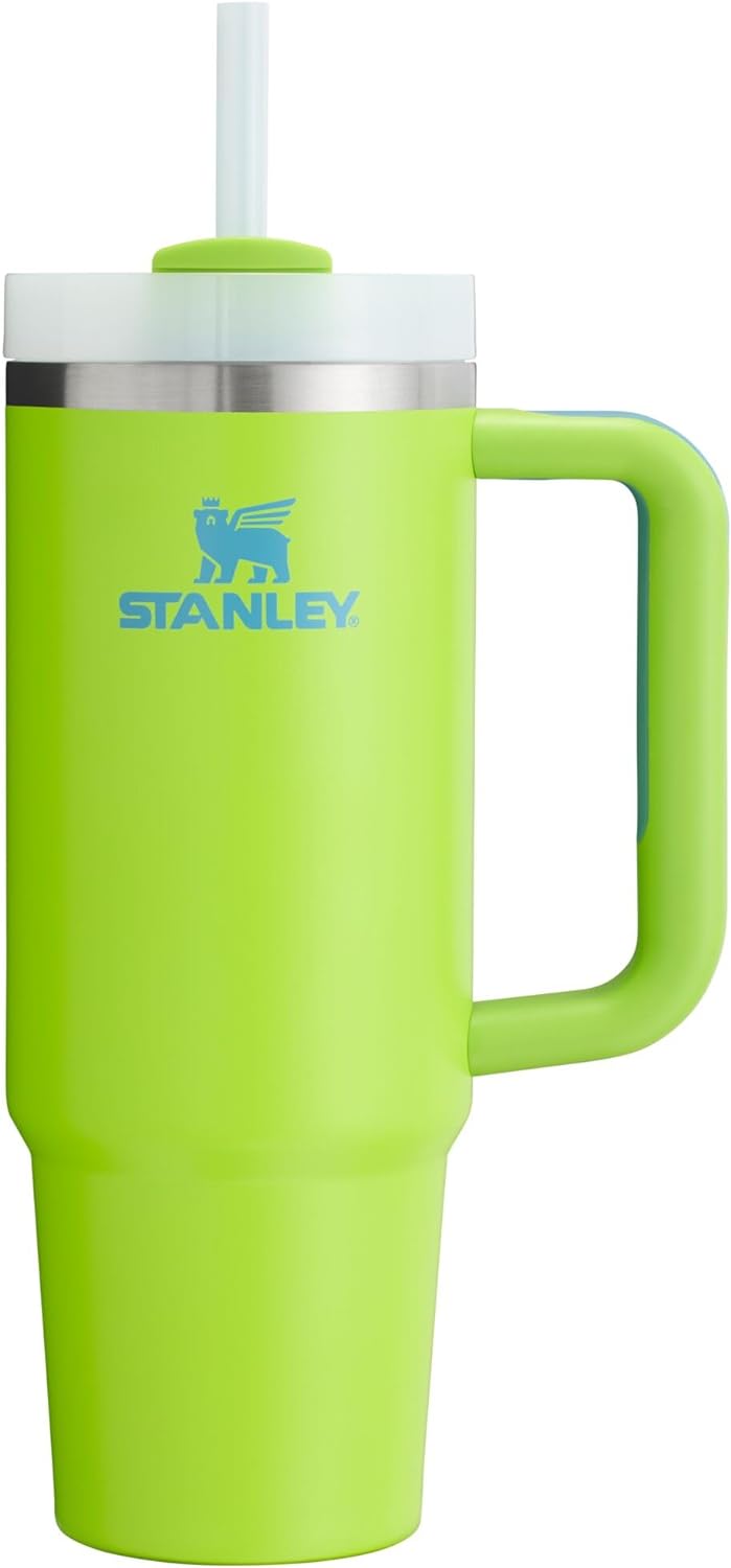 Stanley Quencher H2.0 Tumbler with Handle & Straw 30 Oz | Twist on 3-Way Lid | Cupholder Compatible for Travel | Insulated Stainless Steel Cup | Bpa-Free | Black 2.0