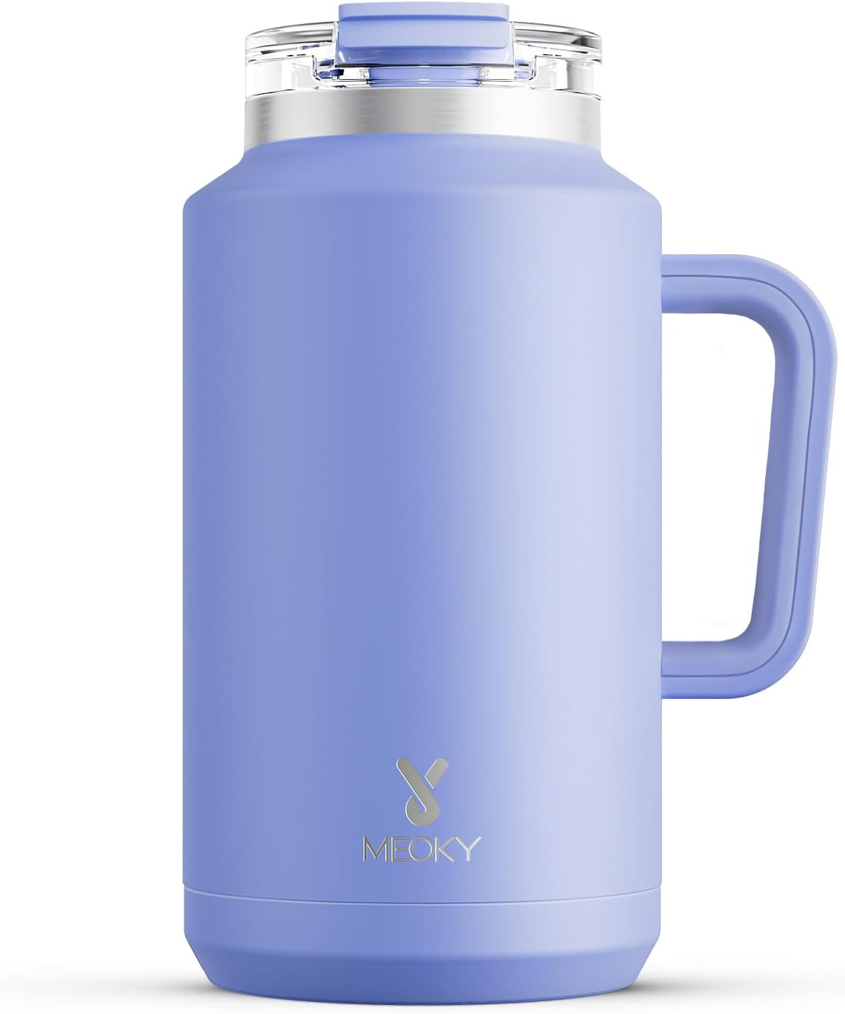 Meoky 50 Oz Tumbler with Handle, Stainless Steel Vacuum Insulated Tumbler with Lid and Straw, Keeps Cold for 36 Hours, 100% Leak-Proof, Bpa-Free (Night)