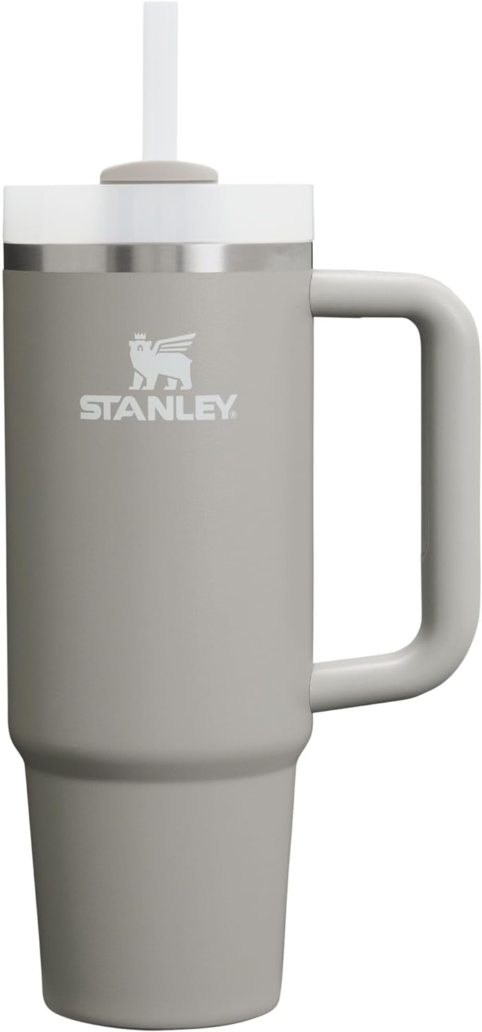 Stanley Quencher H2.0 Tumbler with Handle & Straw 30 Oz | Twist on 3-Way Lid | Cupholder Compatible for Travel | Insulated Stainless Steel Cup | Bpa-Free | Black 2.0