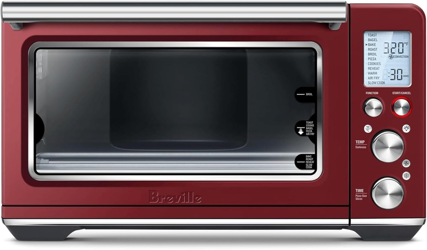 Breville the Smart Oven® Air Fryer, Convection Countertop Oven, Air Fryer Toaster Oven Combo, BOV860RVC, Red Velvet Cake