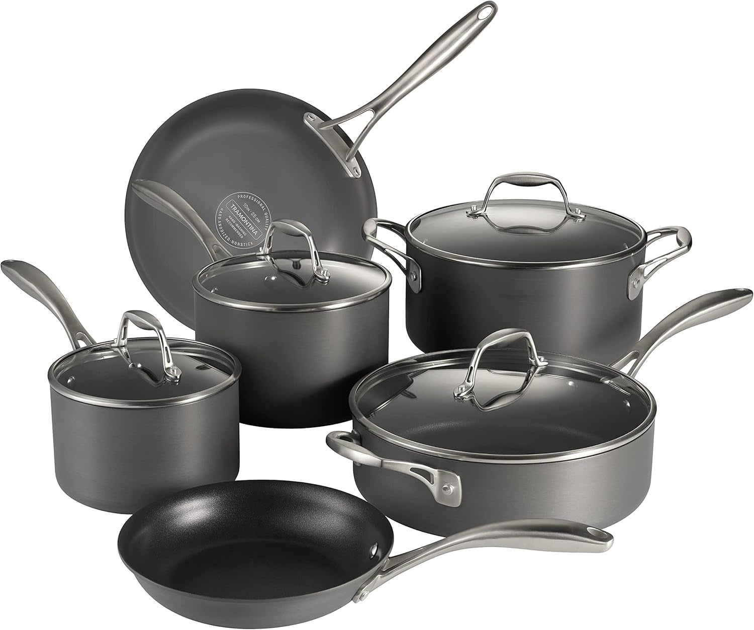 Tramontina Cookware Set Hard Anodized 10-Piece, 80123/006DS