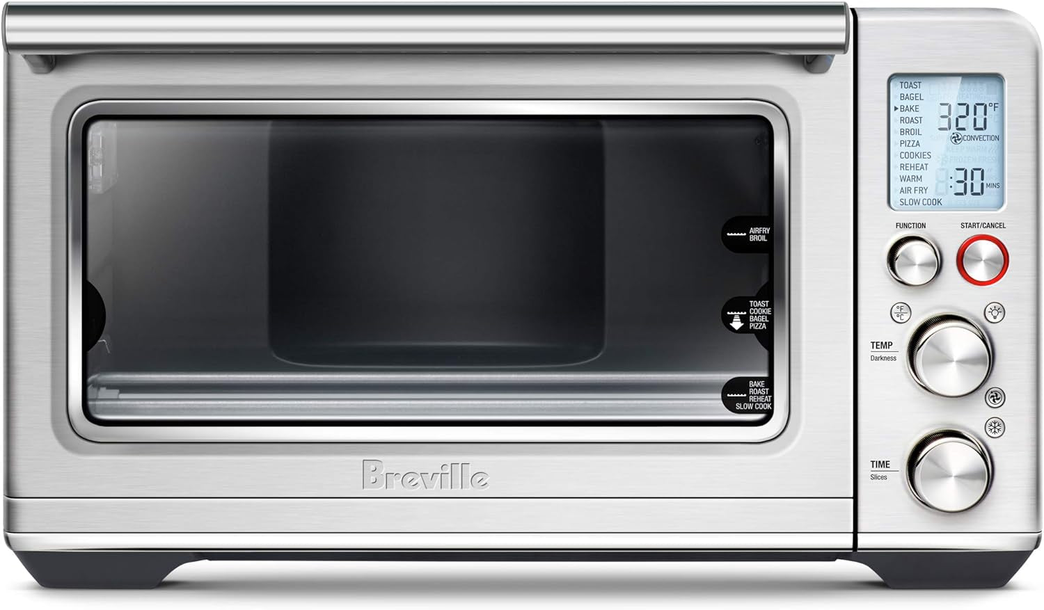 Breville the Smart Oven® Air Fryer, Convection Countertop Oven, Air Fryer Toaster Oven Combo, BOV860BSS, Brushed Stainless Steel