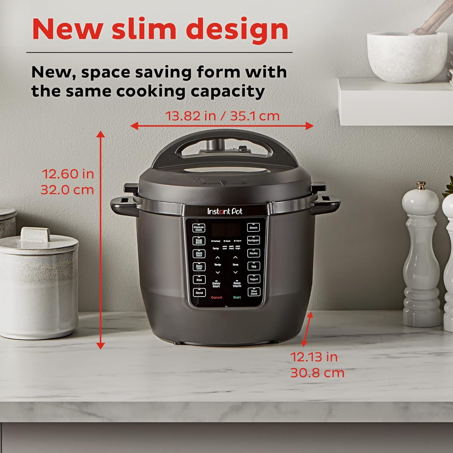 Instant Pot RIO, 7-In-1 Electric Multi-Cooker, Pressure Cooker, Slow Cooker, Rice Cooker, Steamer, Sauté, Yogurt Maker, & Warmer, Includes App with over 800 Recipes, 6 Quart